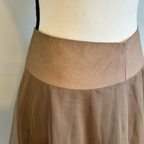 Vintage Carmel Chic Tulle Skirt with Beading and Embroidery Size. Small - Picture 2 of 5